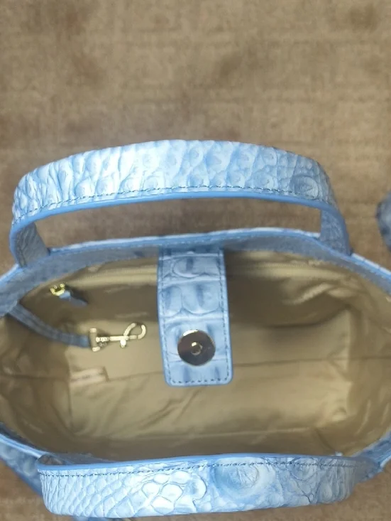 Brahmin Small Alden Road Stonewash Croc-Embossed Top-Handle Shoulder Bag - Picture 4 of 6